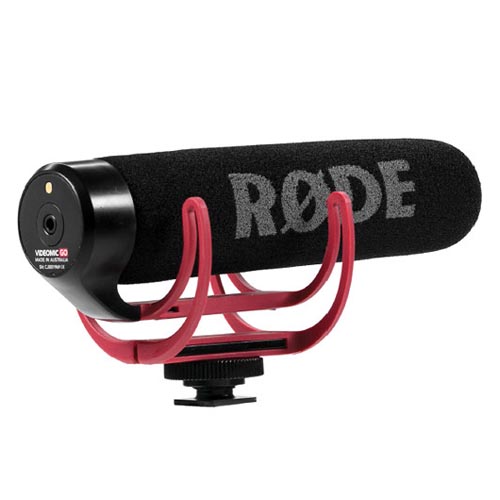 RØDE Auxiliary VideoMic GO Lightweight On-camera Shotgun Microphone for  Filmmaking, Content Creation and Location Recording